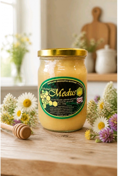 Lietuviškas medus, miško ir pievų, 750 g