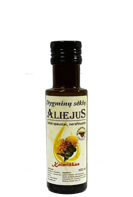 Dygminų sėklų aliejus (100 proc.natūralus, šalto spaudimo, stiklo buteliuke) 100ml.